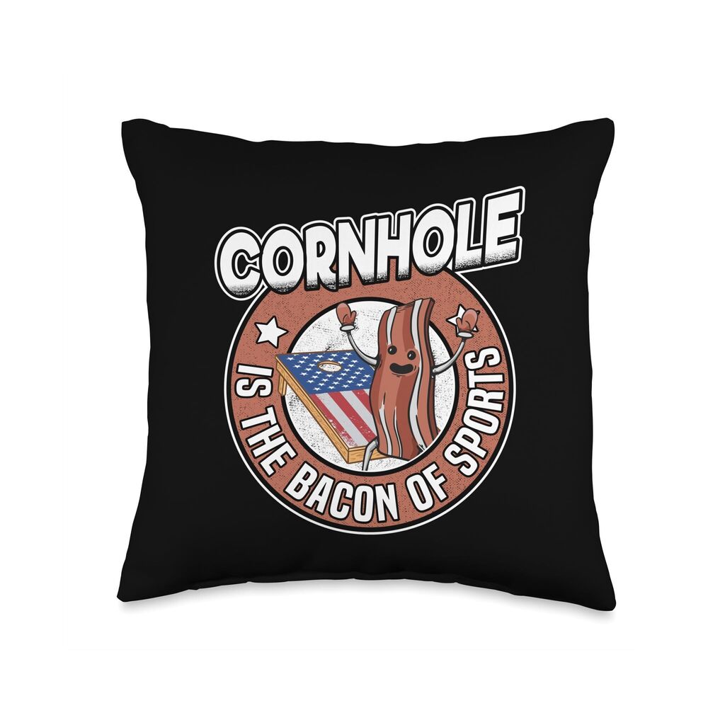 9479 Cornhole Is The Bacon Of Sports Corn Hole Logo Bean Bag Toss Throw
